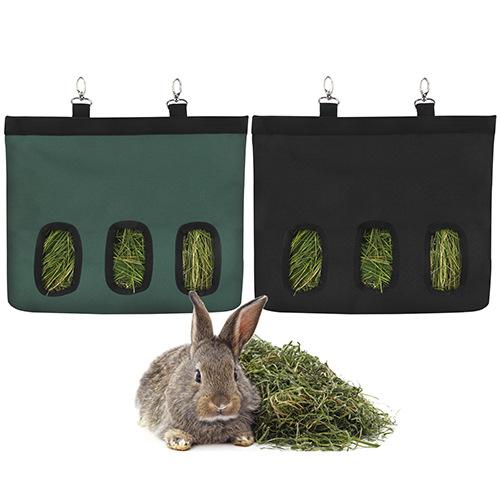 厂家直销亚马逊兔子豚鼠干草喂食袋存储悬挂式喂食器小动物干草袋